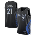 Choea D.Mavericks #21 Daniel Gafford Black 2025-2026 City Edition Swingman Stitched Jerseys