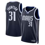 Choea D.Mavericks #31 Klay Thompson Navy Statement Edition Swingman Stitched Jerseys
