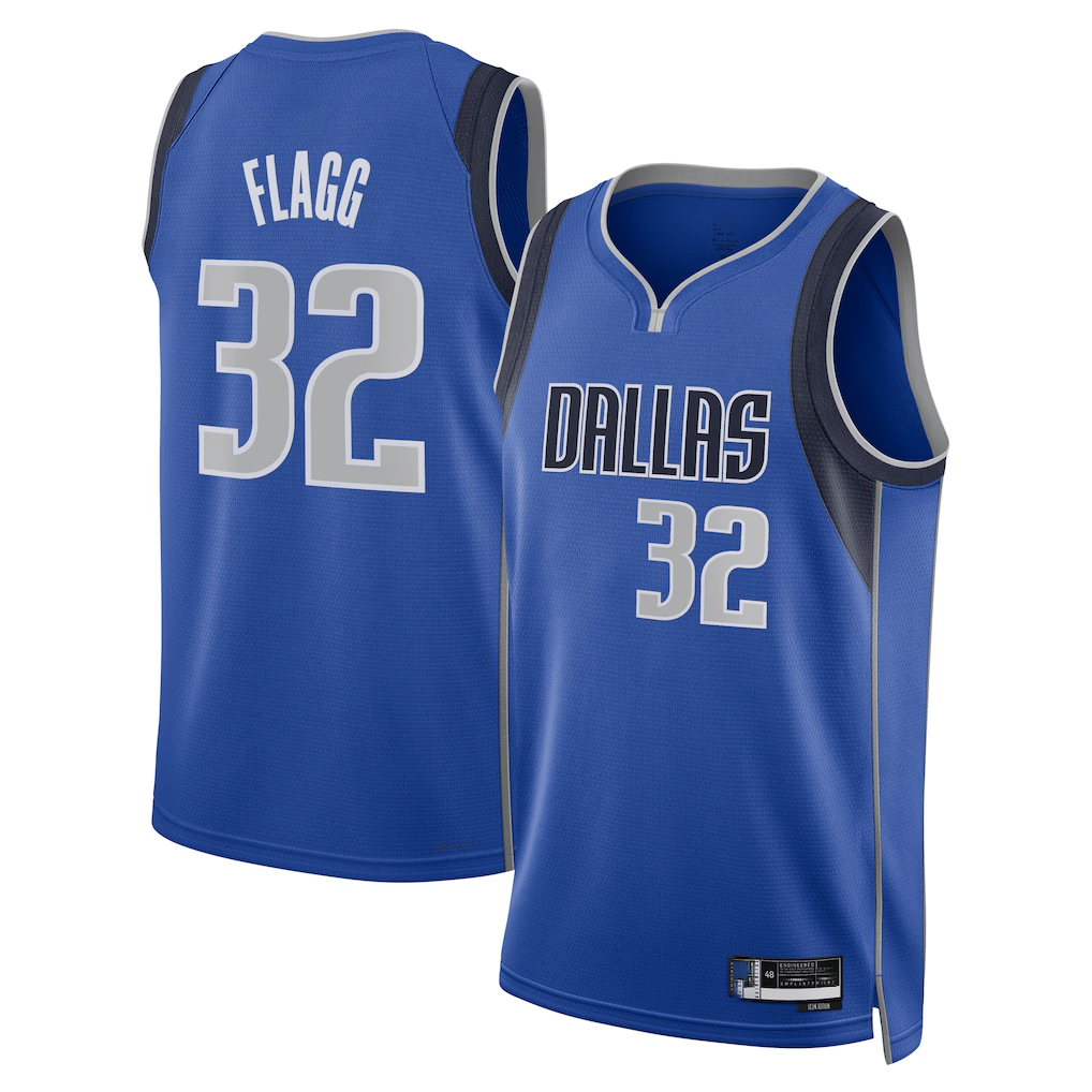 Choea D.Mavericks #32 Cooper Flagg Blue 2025  Draft First Round Pick Swingman Jerseys - Icon Edition