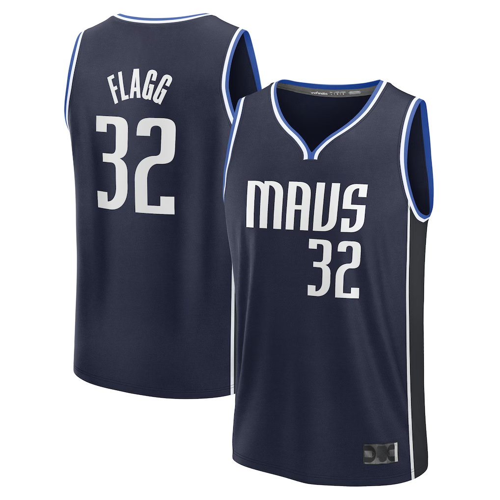 Choea D.Mavericks #32 Cooper Flagg Navy 2025 Draft First Round Pick Fast Break Replica Jerseys - Statement Edition