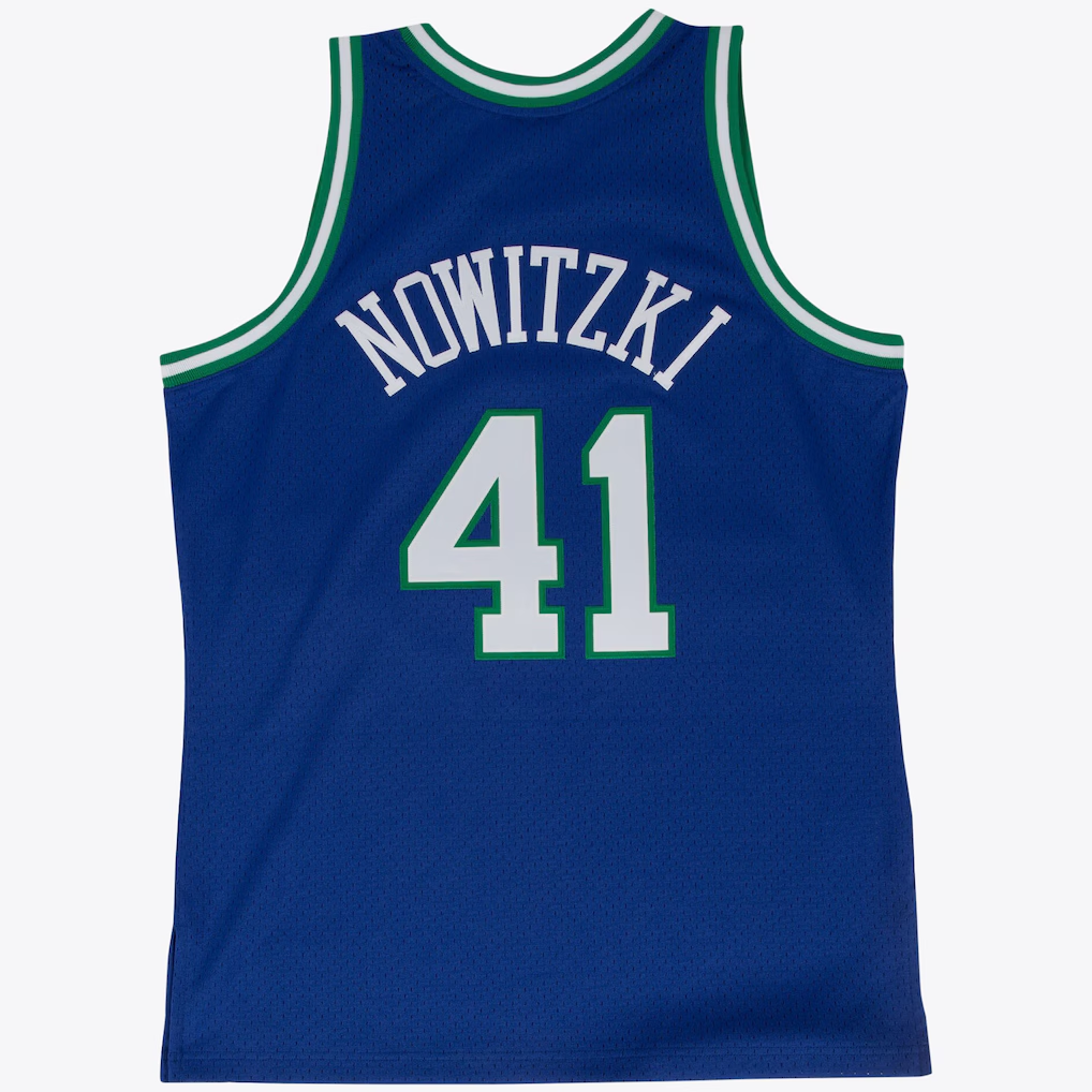 Choea D.Mavericks #41 Dirk Nowitzki Road 1998-99 Mitchell & Ness Swingman Stitched Jerseys