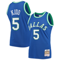 Choea D.Mavericks #5 Jason Kidd Mitchell & Ness Blue 1994-1995 Hardwood Classics Swingman Jerseys