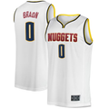 Choea D.Nuggets #0 Christian Braun  White Fast Break Player Jerseys - Association Edition