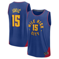 Choea D.Nuggets #15 Nikola Jokic  Blue Fast Break Replica Player Jerseys - Statement Edition