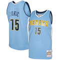 Choea D.Nuggets #15 Nikola Jokic Mitchell & Ness Light Blue 2016-17 Swingman Jerseys