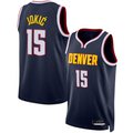 Choea D.Nuggets #15 Nikola Jokic Navy Swingman Jerseys - Icon Edition