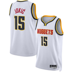 Choea D.Nuggets #15 Nikola Jokic White Swingman Jerseys - Association Edition