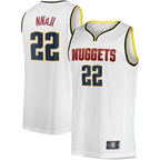 Choea D.Nuggets #22 Zeke Nnaji  White Fast Break Player Jerseys - Association Edition