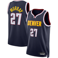 Choea D.Nuggets #27 Jamal Murray Navy Swingman Jerseys - Icon Edition