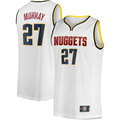 Choea D.Nuggets #27 Jamal Murray  White Fast Break Player Jerseys - Association Edition