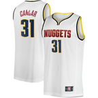 Choea D.Nuggets #31 Vlatko Cancar White Fast Break Player Jerseys - Association Edition