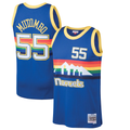 Choea D.Nuggets #55 Dikembe Mutombo Mitchell & Ness Blue 199192 Hardwood Classics Swingman Jerseys