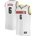 Choea D.Nuggets #6 DeAndre Jordan White Fast Break Player Jerseys - Association Edition