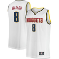 Choea D.Nuggets #8 Peyton Watson White Fast Break Player Jerseys - Association Edition