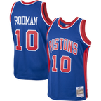 Choea D.Pistons #10 Dennis Rodman Mitchell & Ness Royal 198889 Hardwood Classics Swingman Jerseys