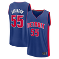 Choea D.Pistons #55 Duncan Robinson  Blue Fast Break Jerseys - Icon Edition