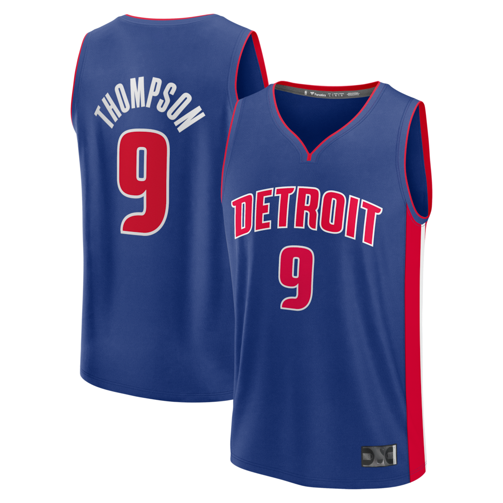 Choea D.Pistons #9 Ausar Thompson  Blue Fast Break Jerseys - Icon Edition