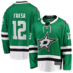 Choea D.Stars #12 Radek Faksa Kelly Green Home Breakaway Jerseys