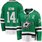 Choea D.Stars #14 Jamie Benn Kelly Green Home Premium Jerseys