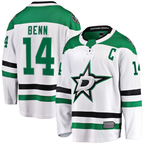 Choea D.Stars #14 Jamie Benn White Breakaway Jerseys