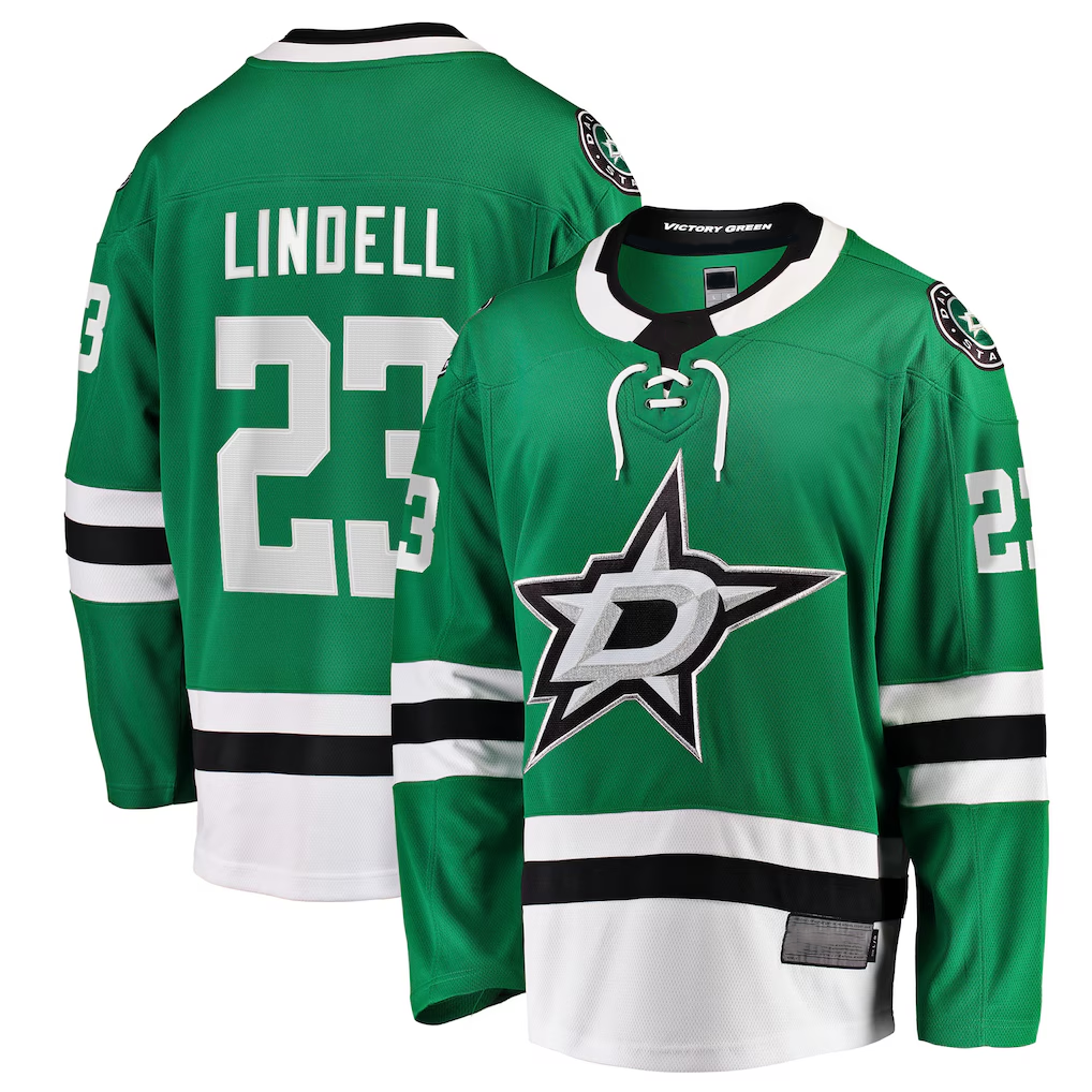 Choea D.Stars #23 Esa Lindell Kelly Green Breakaway Jerseys