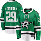 Choea D.Stars #29 Jake Oettinger Kelly Green Home Breakaway Player Jerseys