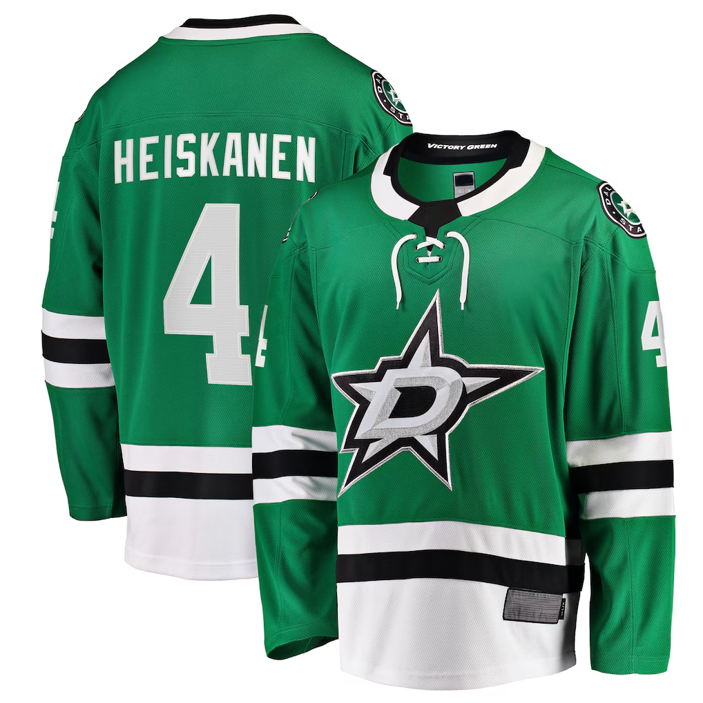 Choea D.Stars #4 Miro Heiskanen Kelly Green Team Color Breakaway Player Jerseys