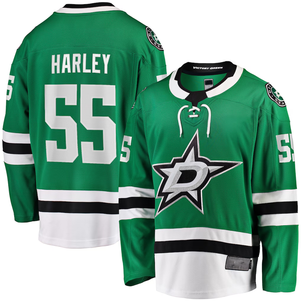 Choea D.Stars #55 Thomas Harley Kelly Green Home Premier Breakaway Player Jerseys