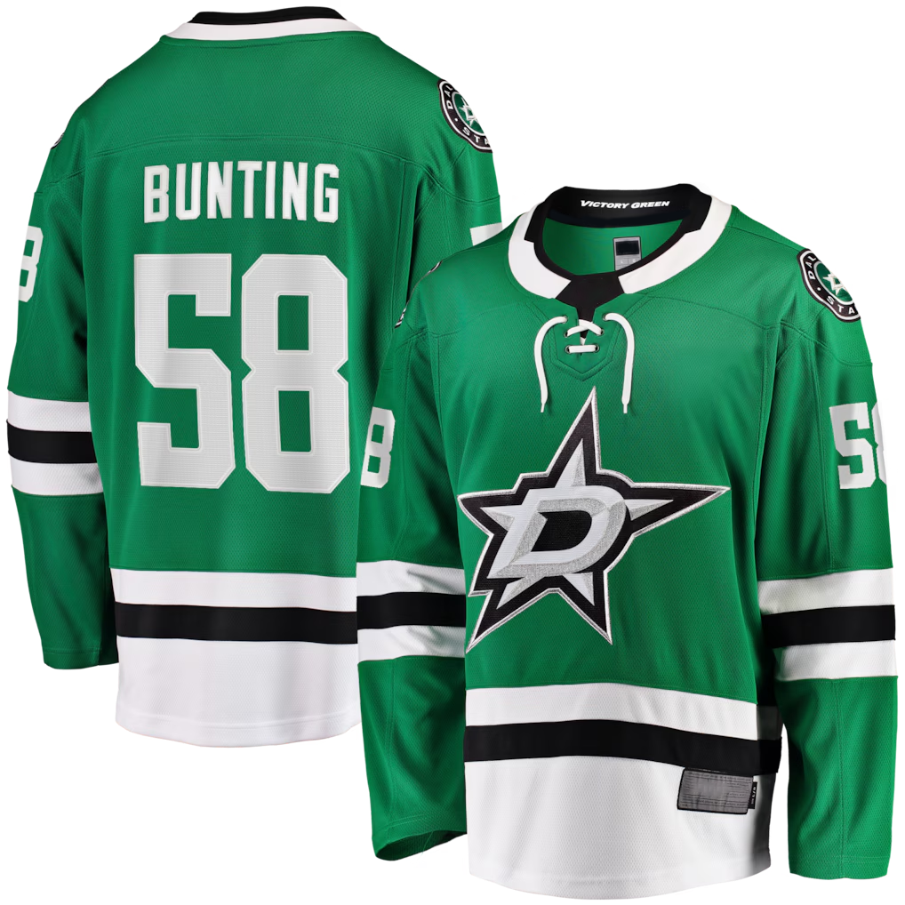 Choea D.Stars #58 Michael Bunting Kelly Green Home Breakaway Jerseys