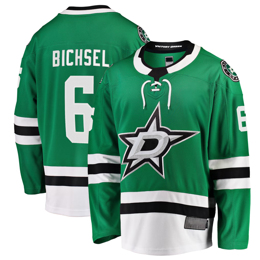 Choea D.Stars #6 Lian Bichsel Kelly Green Home Breakaway Jerseys