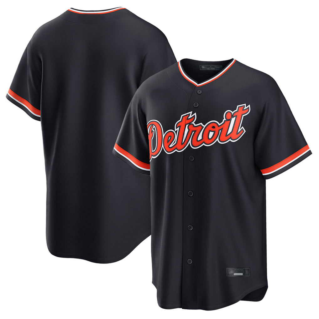 Choea D.Tigers Navy Home Game Blank Player Stitched Jerseys