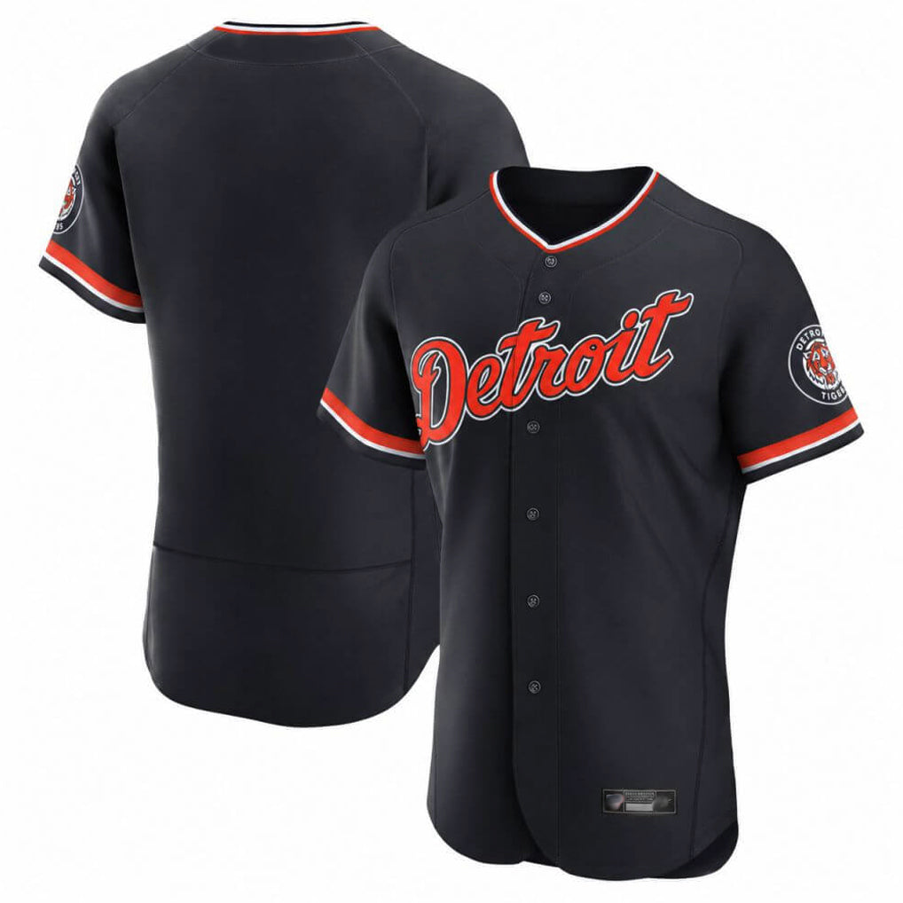 Choea D.Tigers Navy Limited Elite Home Game Blank Player Stitched Jerseys