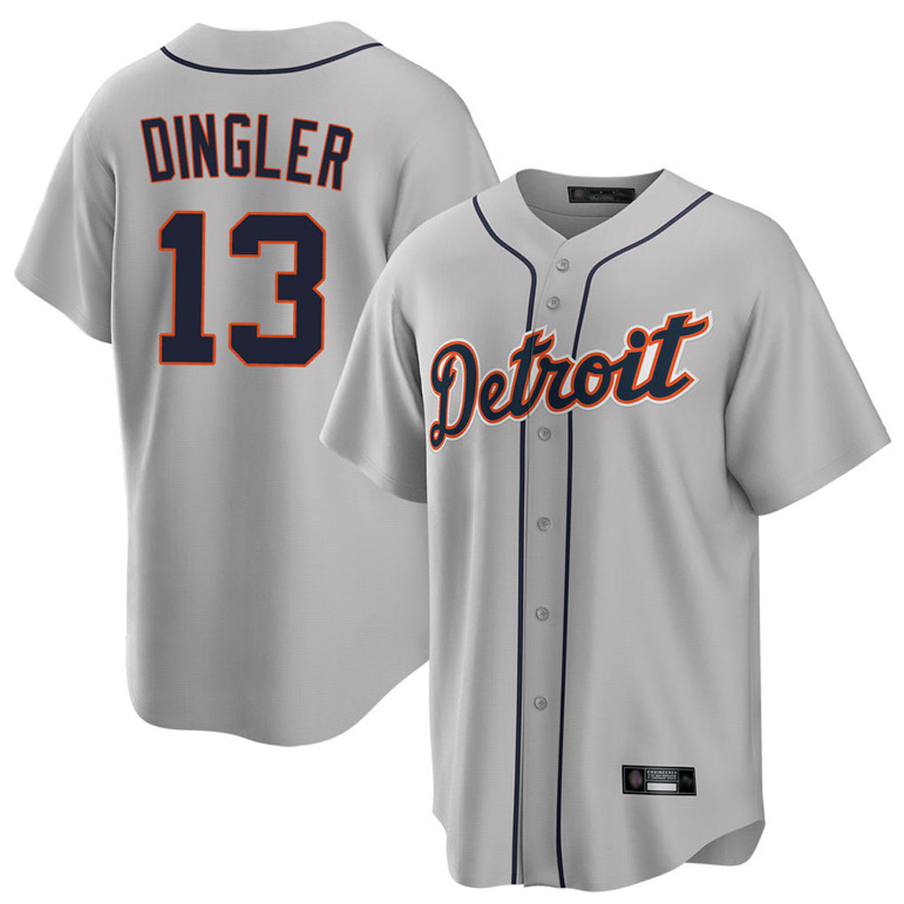 Choea D.Tigers #13 Dillon Dingler Player Gray Home Game Stitched Jerseys