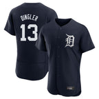 Choea D.Tigers #13 Dillon Dingler Player Navy Limited Elite Home Stitched Jerseys