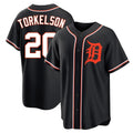 Choea D.Tigers #20 Spencer Torkelson Player Black Fashion Out Home Game Stitched Jerseys