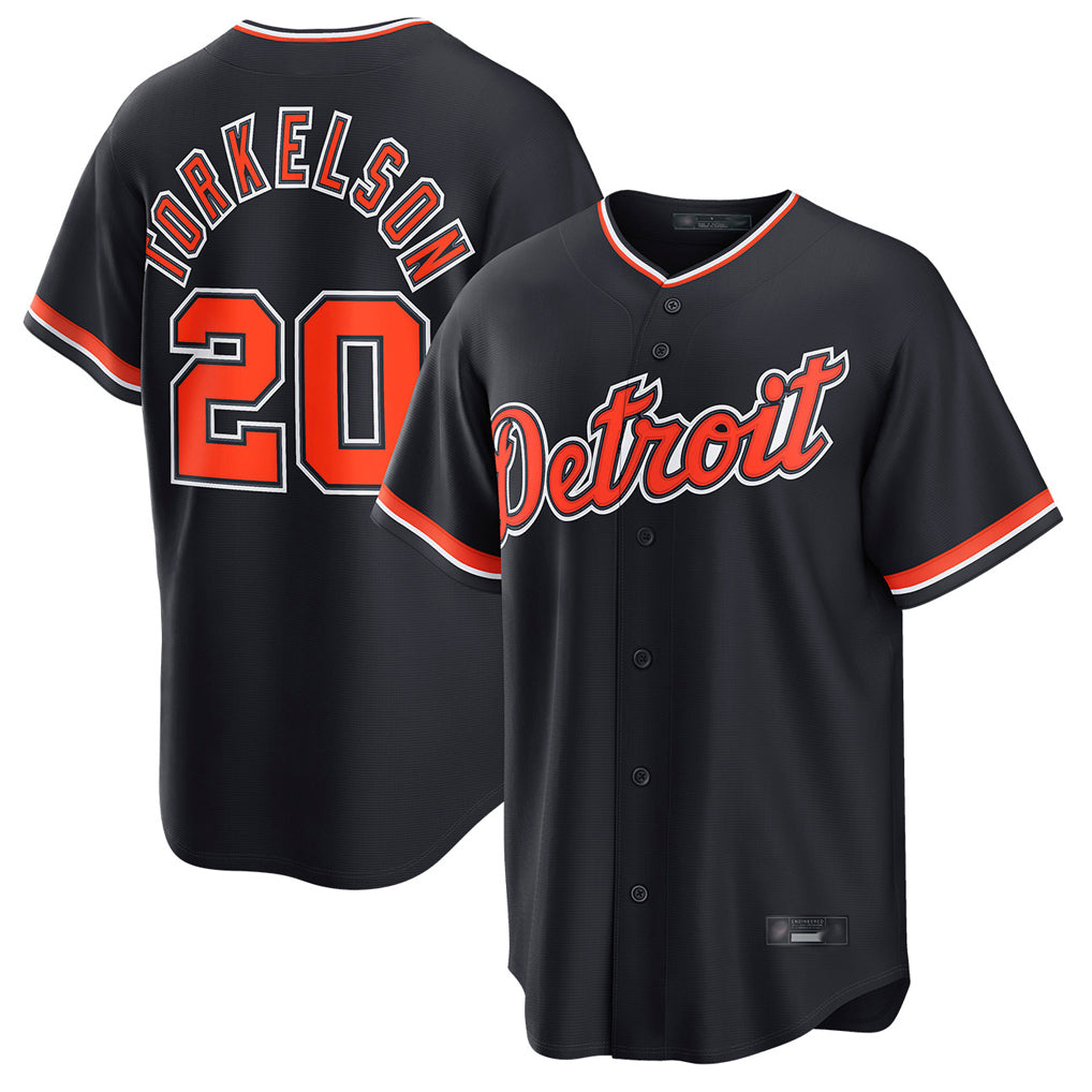 Choea D.Tigers #20 Spencer Torkelson Player Navy Home Game Stitched Jerseys