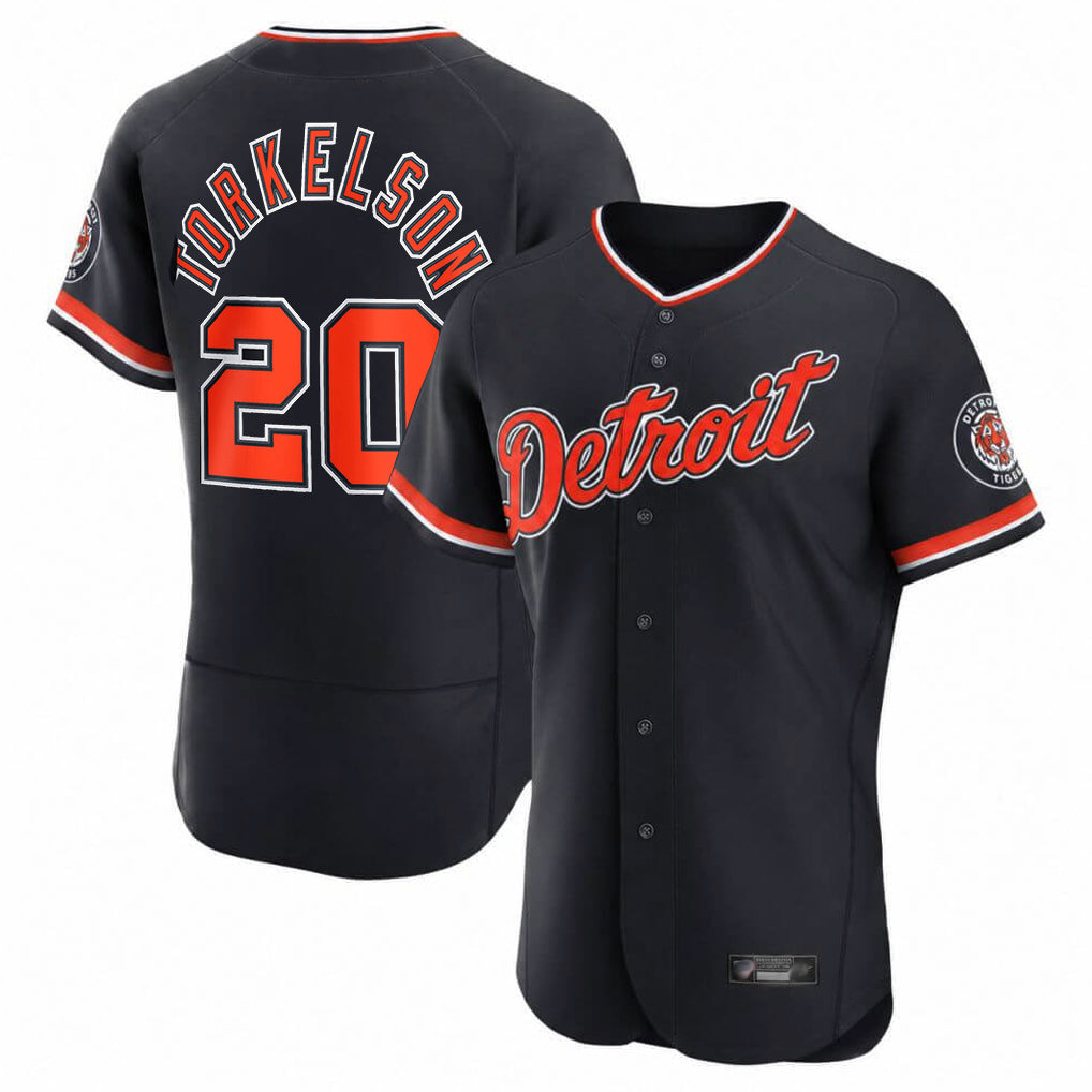Choea D.Tigers #20 Spencer Torkelson Player Navy Limited Elite Home Game Stitched Jerseys