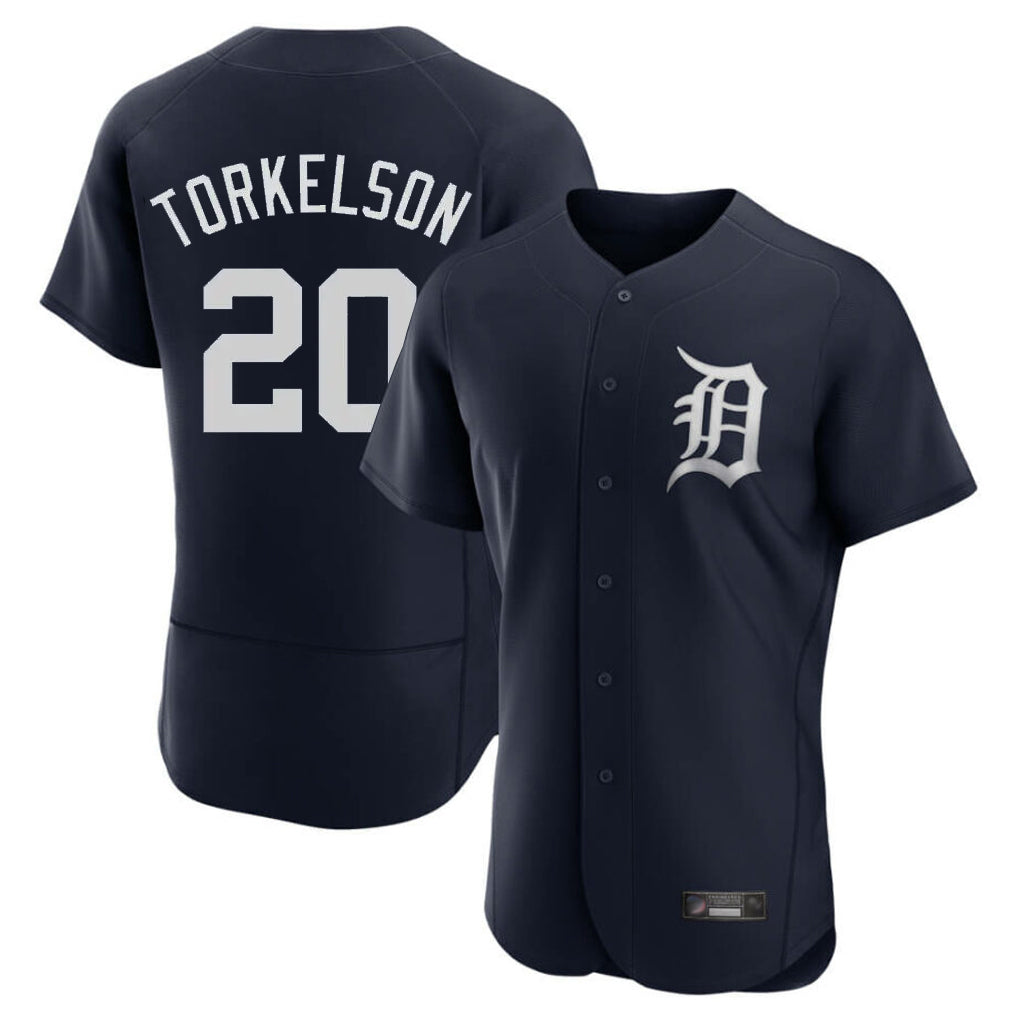Choea D.Tigers #20 Spencer Torkelson Player Navy Limited Elite Home Stitched Jerseys