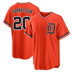 Choea D.Tigers #20 Spencer Torkelson Player Orange Home Game Stitched Jerseys