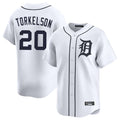 Choea D.Tigers #20 Spencer Torkelson Player White Home Limited Stitched Jerseys