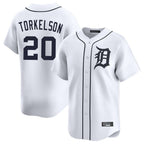 Choea D.Tigers #20 Spencer Torkelson Player White Home Limited Stitched Jerseys