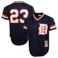 Choea D.Tigers #23 Kirk Gibson Player Mitchell & Ness Navy 1984 Mesh Batting Practice  T-shirt Stitched Jerseys