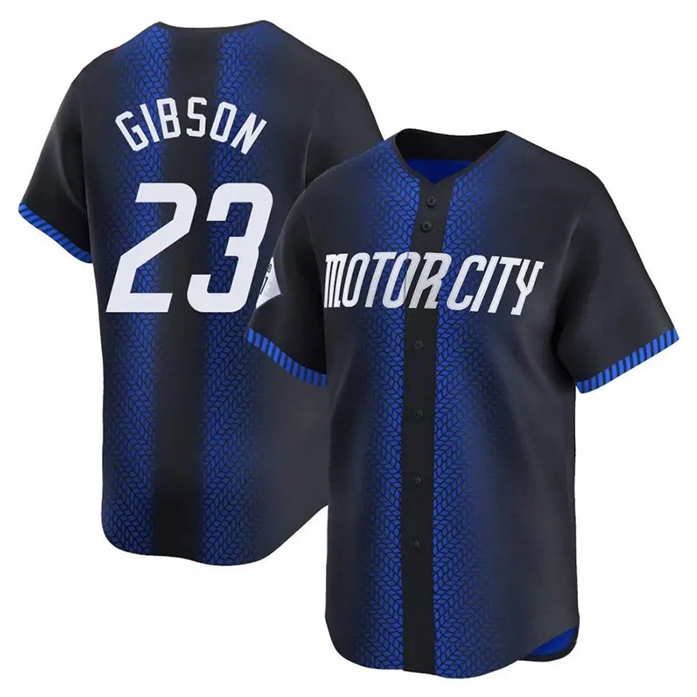 Choea D.Tigers #23 Kirk Gibson Player Navy City Connect Home Limited Stitched Jerseys