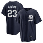 Choea D.Tigers #23 Kirk Gibson Player Navy Game Home Stitched Jerseys