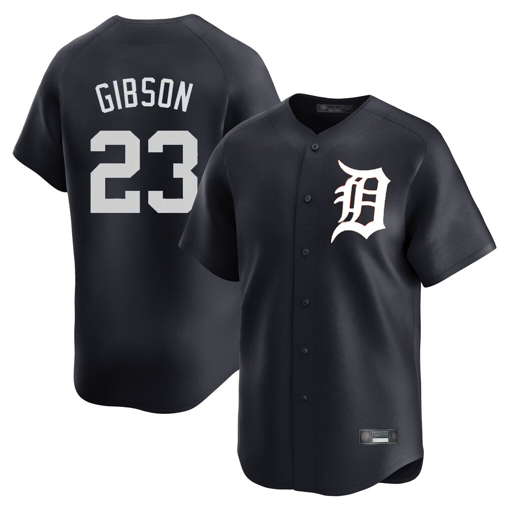 Choea D.Tigers #23 Kirk Gibson Player Navy Home Limited Game Stitched Jerseys