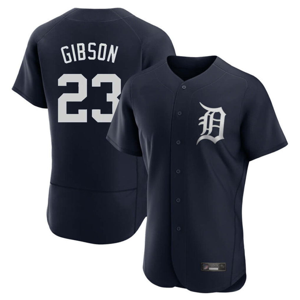 Choea D.Tigers #23 Kirk Gibson Player Navy Limited Elite Home Stitched Jerseys