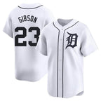 Choea D.Tigers #23 Kirk Gibson Player White Home Limited Stitched Jerseys