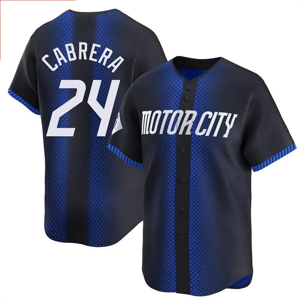 Choea D.Tigers #24 Miguel Cabrera Player Navy City Connect Home Limited Stitched Jerseys