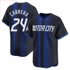 Choea D.Tigers #24 Miguel Cabrera Player Navy City Connect Home Limited Stitched Jerseys