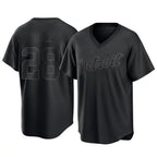 Choea D.Tigers #28 Javier B¡§¡éez Player Black T-shirt Home Game Stitched Jerseys